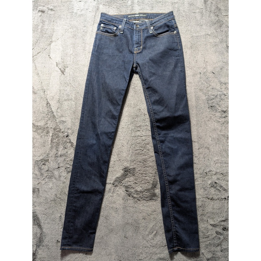 Big Star Alex Mid Rise Skinny Jeans Women's Size 26R Dark Wash